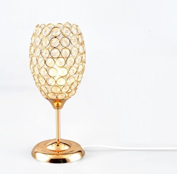 Crystal Chalice Table Lamp