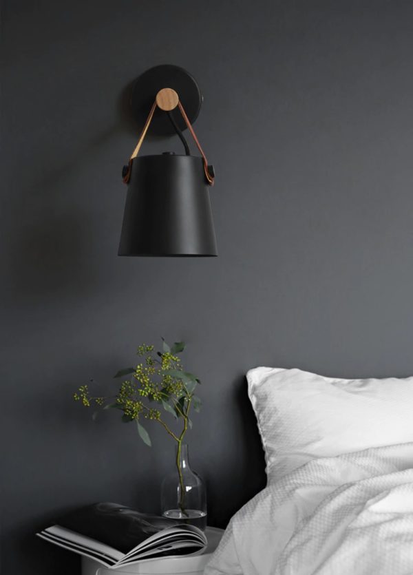 Postmodern Contemporary Wooden Wall Lamp