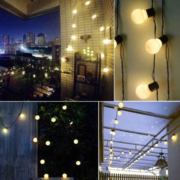 Solar Rechargeable Waterproof LED String Lights