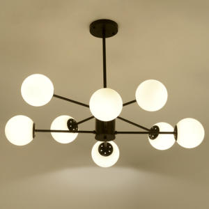 Brief Frosted Glass Balls Ceiling Fixture