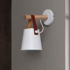 Postmodern Contemporary Wooden Wall Lamp