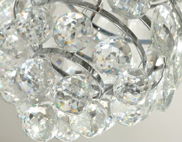 Simple LED Crystal Ceiling Light Fixture